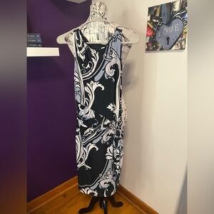 Cache Sleeveless Dress with Belt on Side